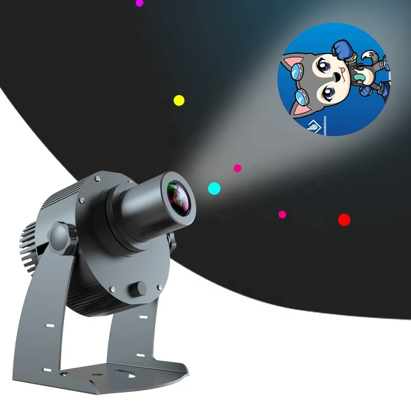 30w led customized logo projector ip65 outdoor advertising gobo projector for restaurant store shop