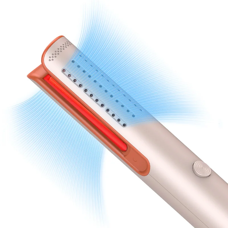 Portable Mini Hair Straightener 30 Seconds Rapid Warm up 2 and 1 Customized LCD Flat Plates 18W Safety Titanium Fast PTC Heating