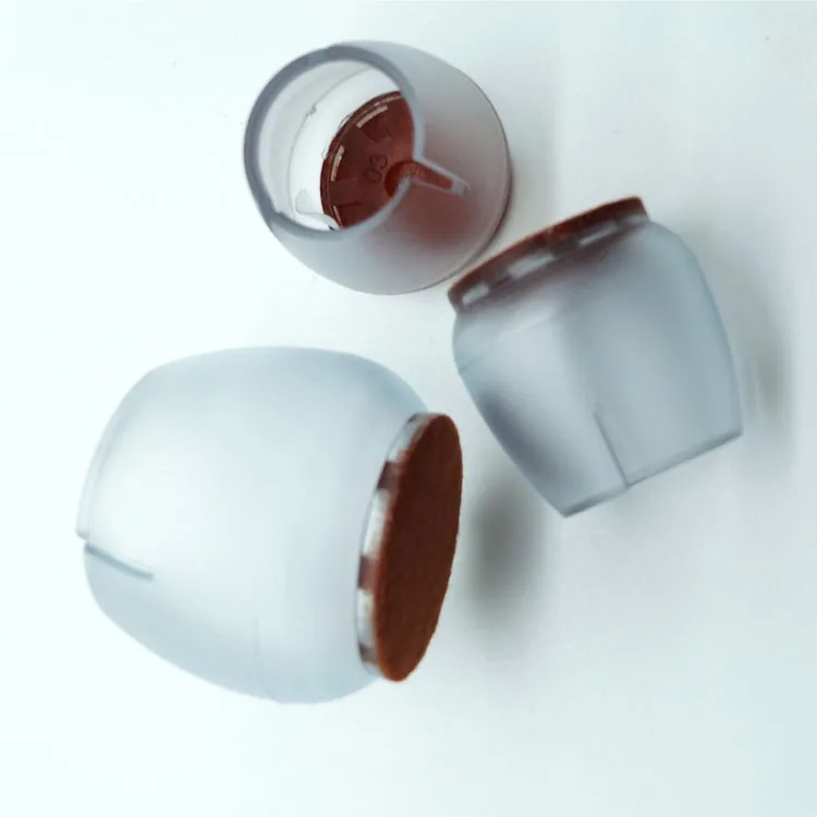 Table Chair Leg Caps with Felt Bottom Silicone Chair Leg Covers for Mute Furniture Moving Elastic Silicone Protection Cover