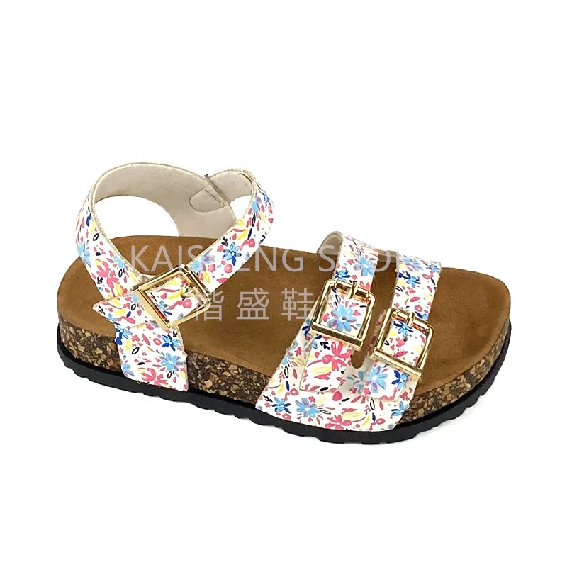 
Wholesale Girls Sandals for Kids Flower PU Leather Buckle Strap Casual Shoes Baby Slippers Children Shoe Child Footwear OEM 