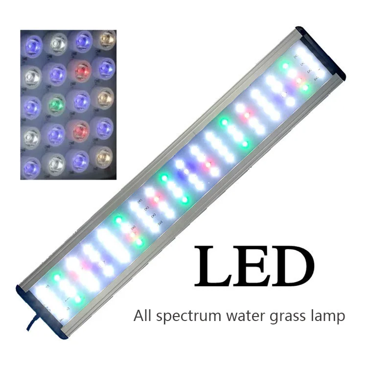 
marine reef lighting RGB water three primary colors mixed full spectrum color red grass led aquarium light for coral  (62391945936)