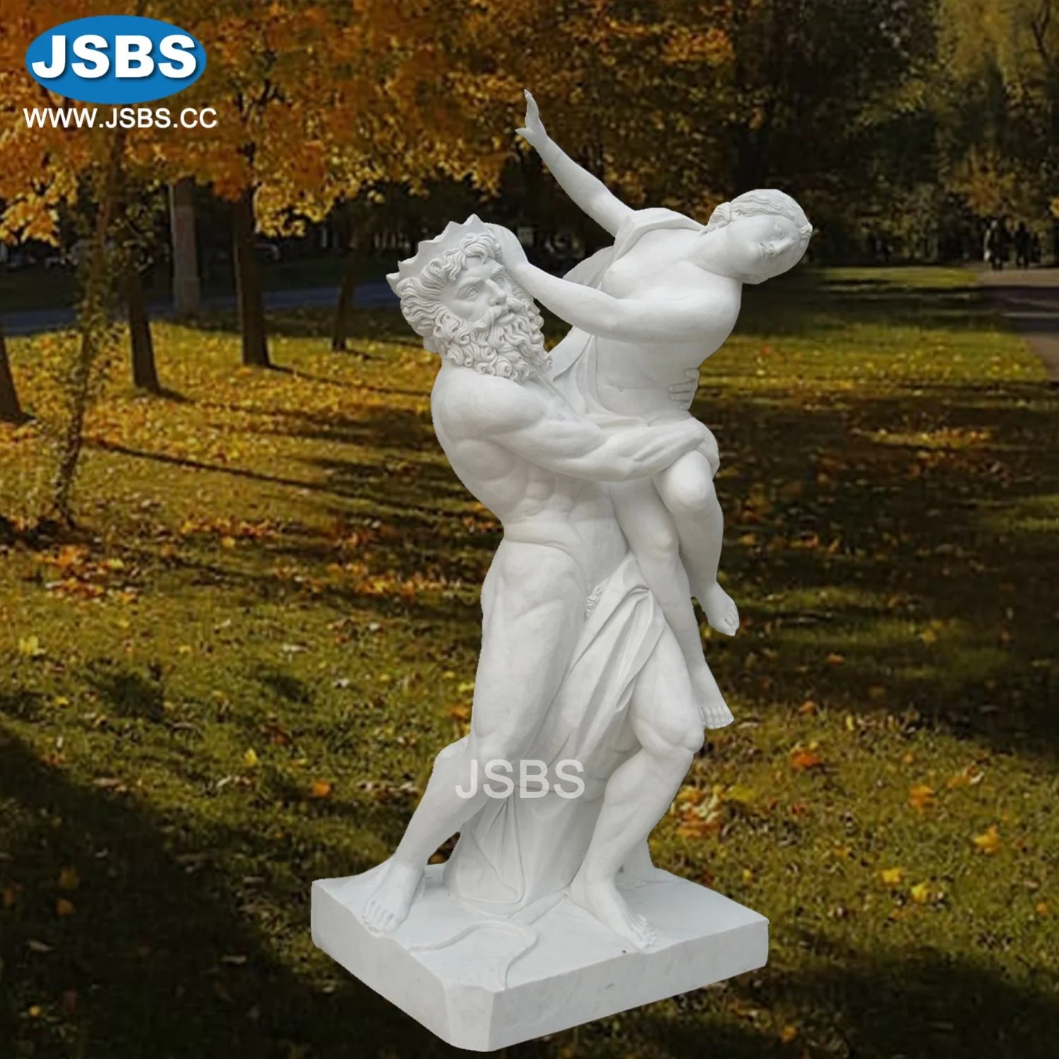 hand carved white marble famous people statue