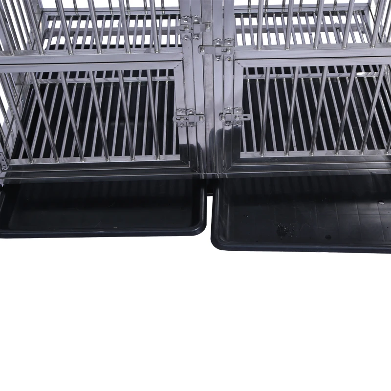 Good Quality Modular Stainless Steel Customized Size Dog Cage 3 Layers Dog Kennel