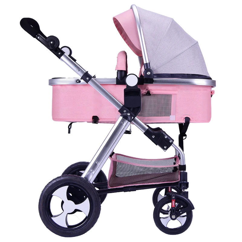 Factory supply Cheap price high view stroller 808A with rubber tyres stroller pram for kids