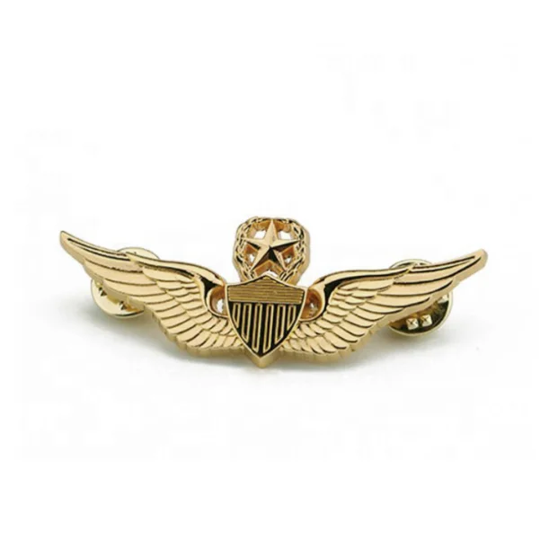 Factory Price Making Custom metal emblem aviation badge wing badge