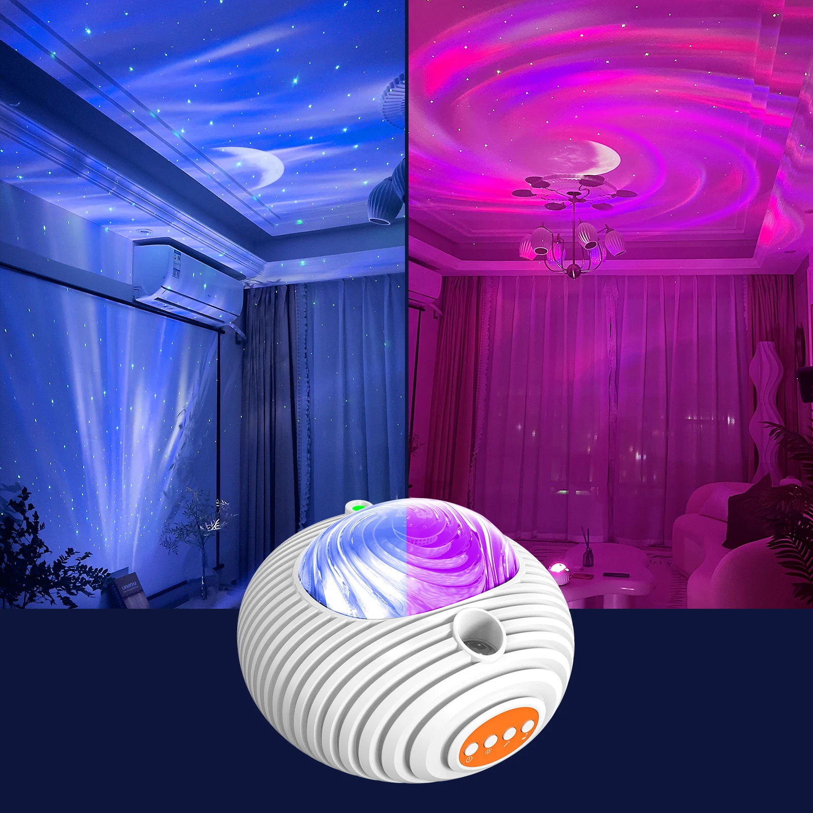 Smart 14 colors 5 music Galaxy Projector Sky Star Star Light Projector Aurora atmosphere lamp galaxy lamp star light projector