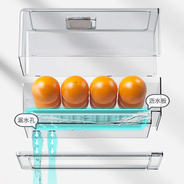 Кухонная прозрачная пластиковая коробка для хранения пищевых продуктов набор контейнеров квадратный органайзер холодильника Чиппер ящики