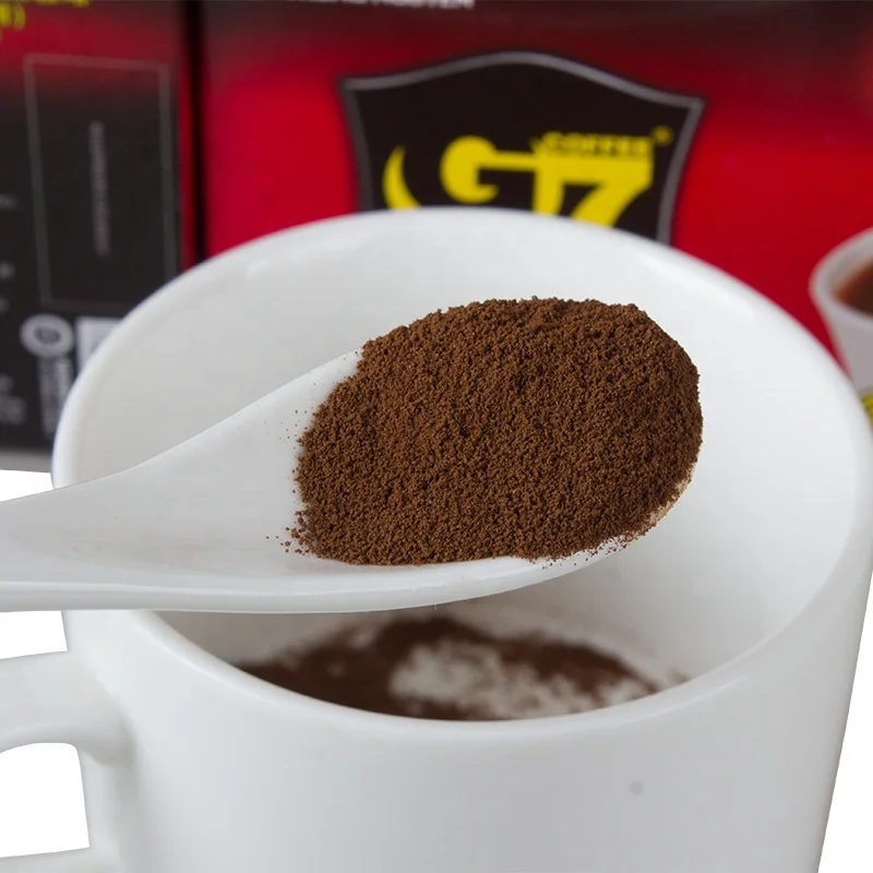 Wholesale Vietnam 30 Sachets Pure Soluble Black Coffee Powder American Style Instant Coffee