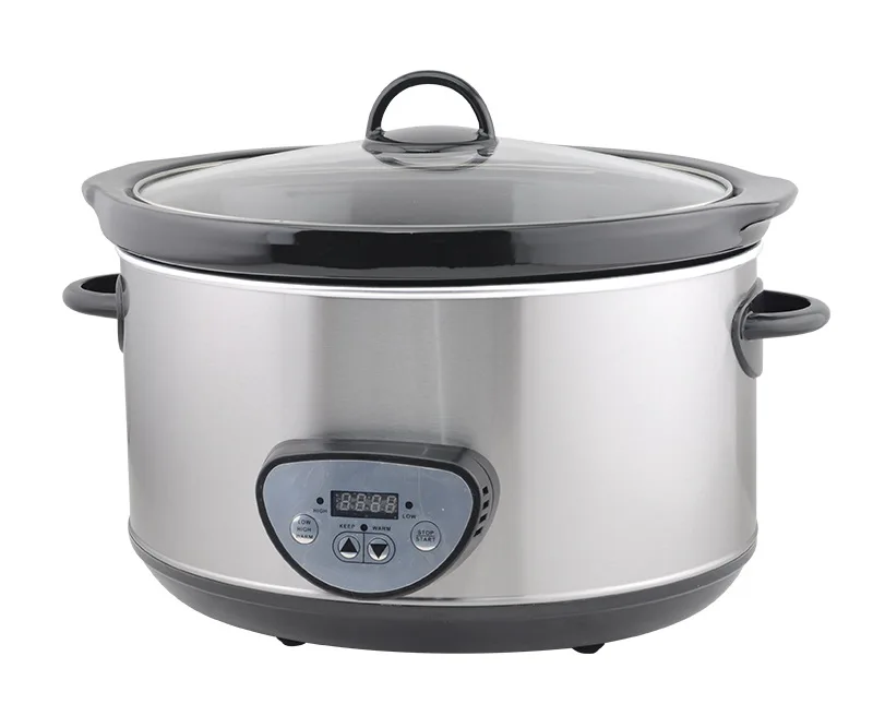 Л кухонная Керамическая электрическая кастрюля многофункциональная Медленная Плита с цифровой панелью таймера