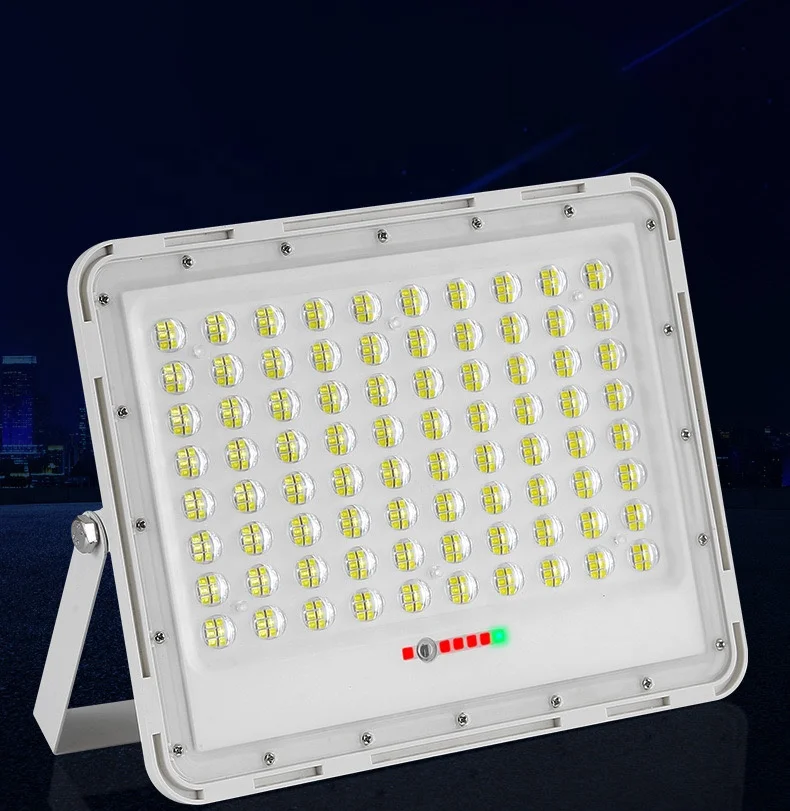 Aluminum IP65 white color remote control outdoor 100w 200w 3000w solar flood Outdoor wall lamp