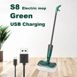 Customized Wireless Household Rotary Floor Cleaning electric mopped 360 Spinning Mop Spray Microfiber Mop With Bucket