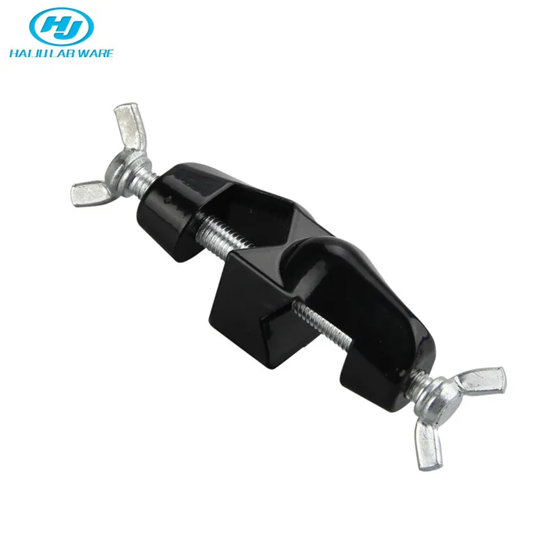 HAIJU LAB German Style Black Painting Aluminum Alloy Bosshead Clamp for Laboratory Fixing