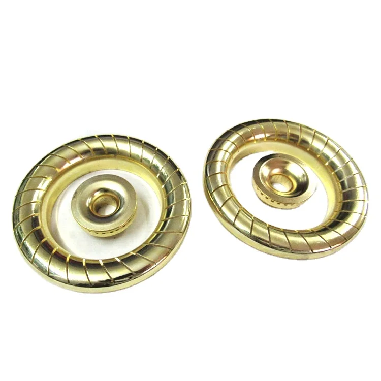 Китай, низкая цена, маленькая гладкая высококлассная металлическая сталь, новый дизайн, Золотой колпачок, газовая плита, горелка, запчасти, плита