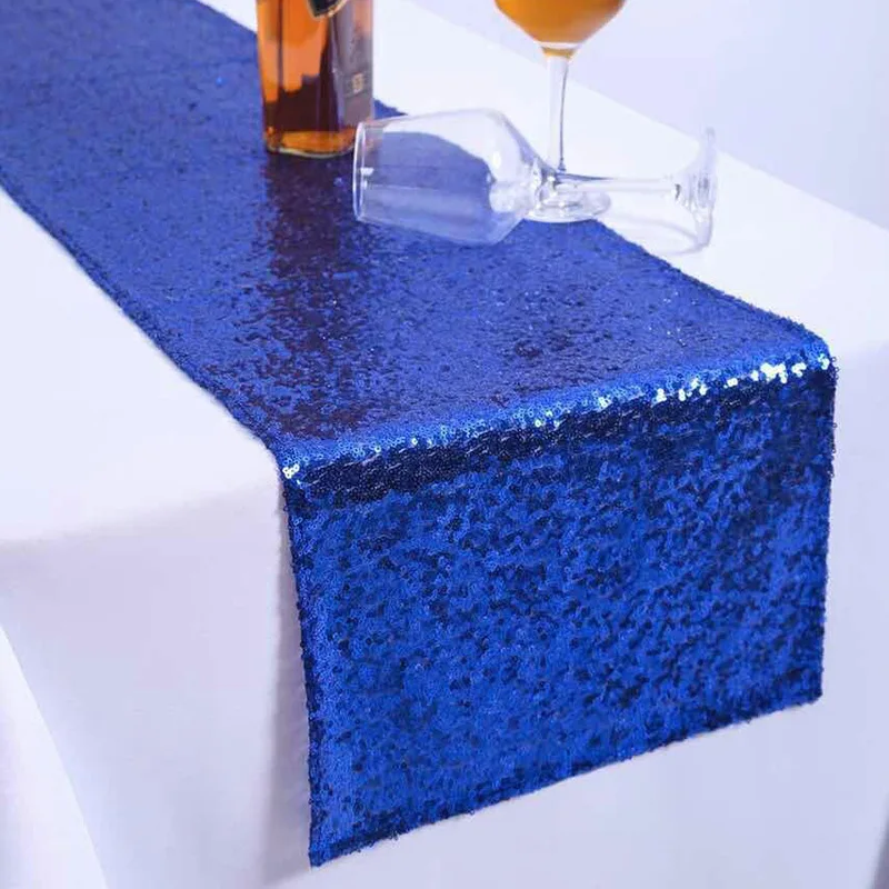 Hot Sale Good Quality Gold Sequin Table Runner For Wedding