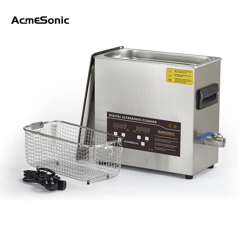 
Ultrasonic Cleaner Industrial Ultrasonic Cleaner Ultrasonic Washing Machine Auto Metal Power Tank Technical Timer Coil 6L 