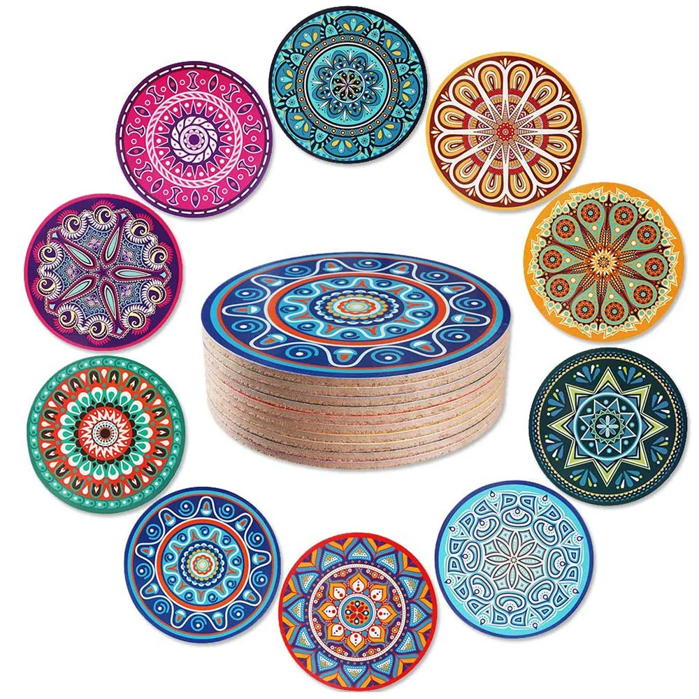 Custom Logo Print 5Ply Thick Paper Recycled Coaster Absorbent Paper Bar Beer Coaster For Drink