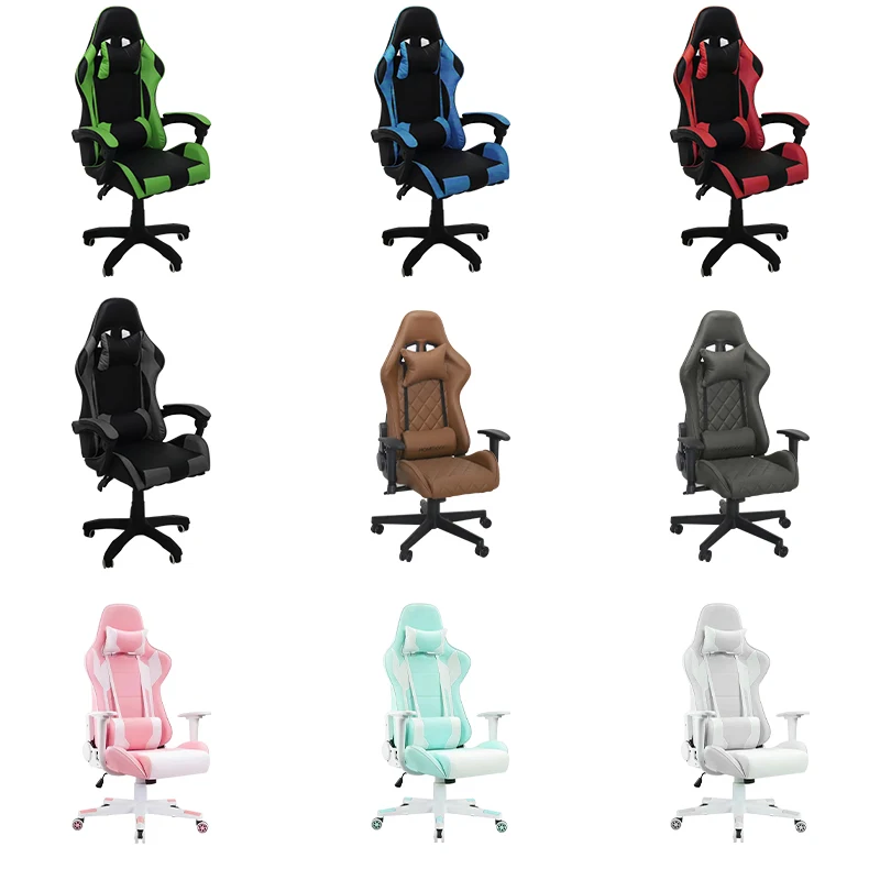 Pc Racing Computer Reclining Leather Silla Cadeira Game e sport chair Gamer Dropshipping Led Gaming Chair With Footrest