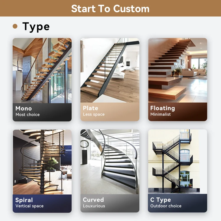 Prettywood Indoor Spiral Curved Staircase Apartments Modern Glass Wooden Railing Design Circular With Treads Lighting