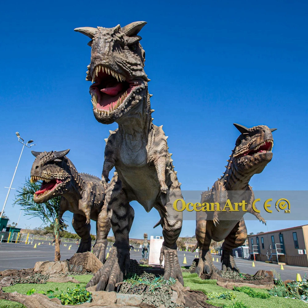 Amusement Park Life Size Animatronic Large Dinosaur Model Playground Giant Robotic Dinosaur For Sale