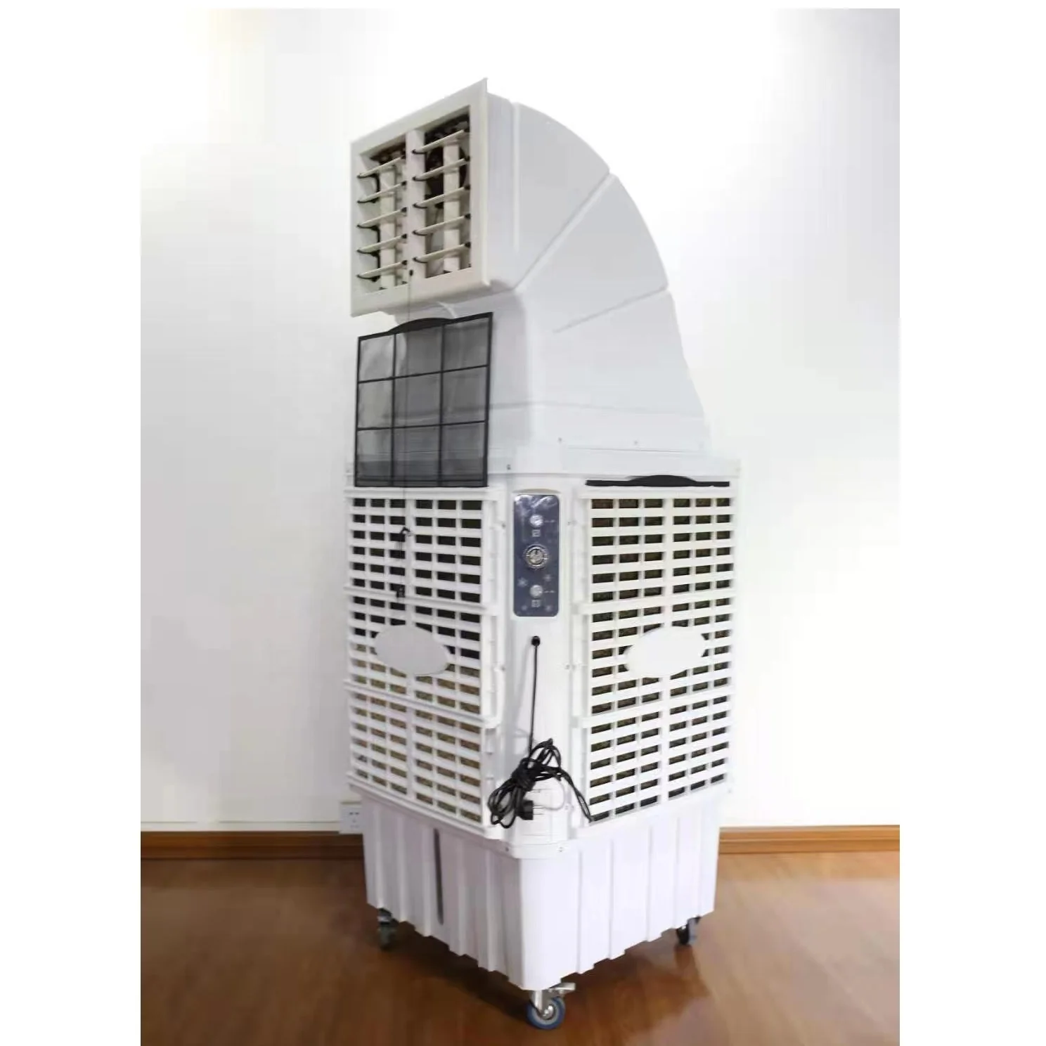 Evaporative Air Cooler with 110L Water Tank 18000cmh Floor Standing Industrial Air Cooler Portable Air Cooler