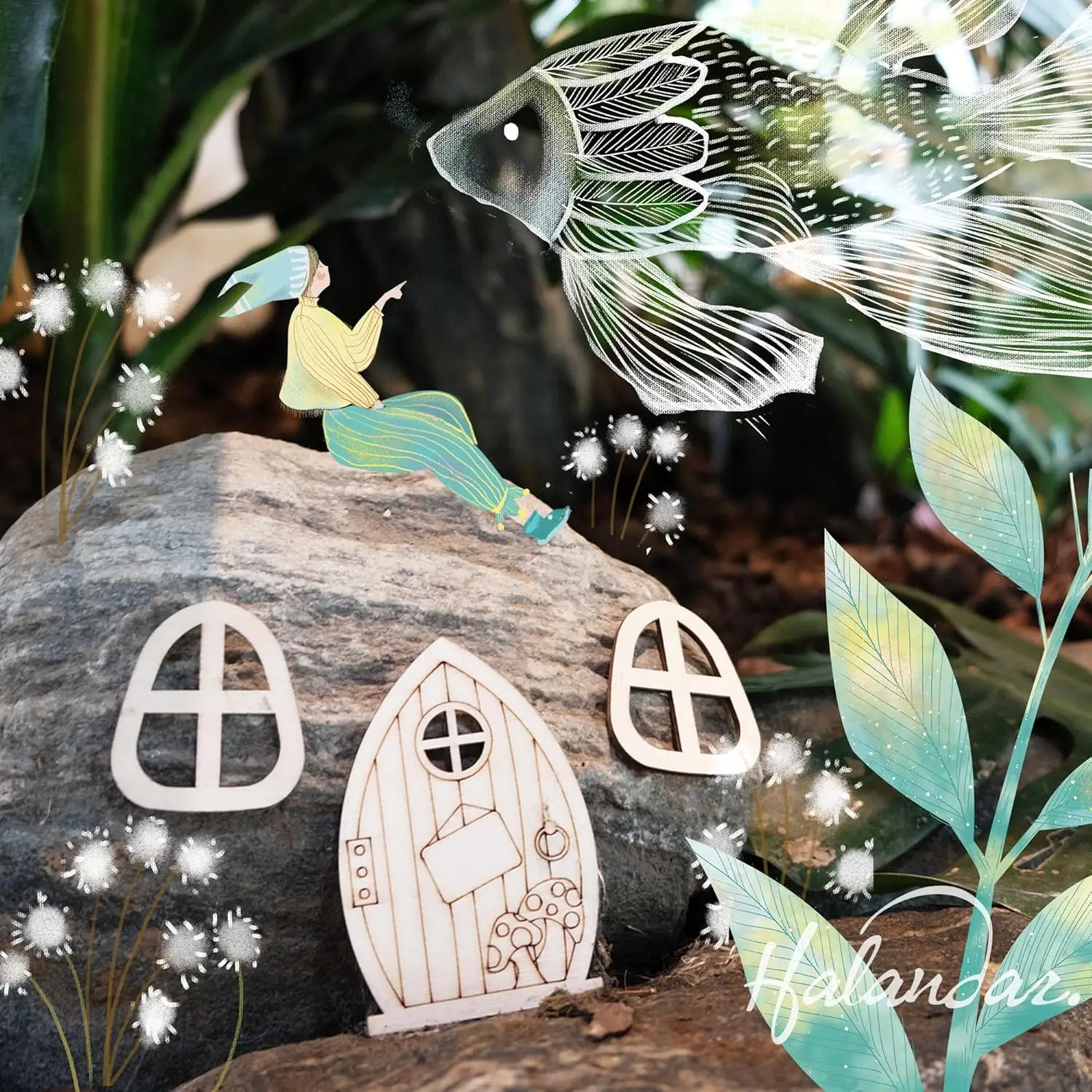 48 fairy door and window craft kit