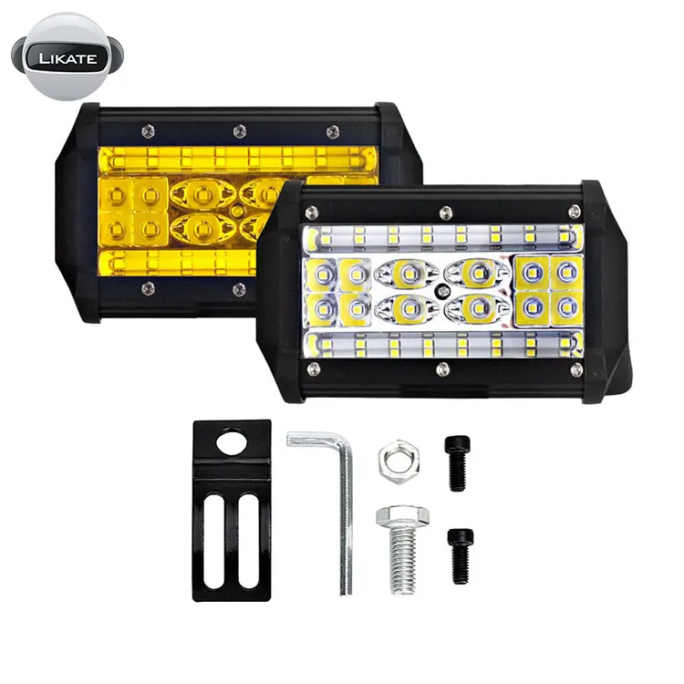 4x4 аксессуары LED Pods QUAD String SUV 5-дюймовая 84W светодиодная панель фар для внедорожников фар DRL противотуманные фары