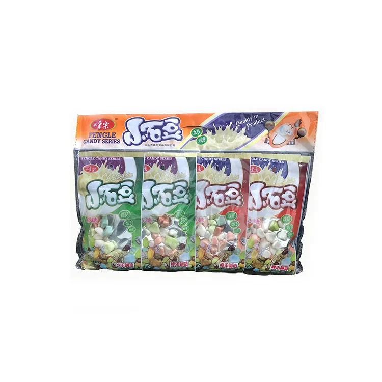 Classic Small Bags Stone Chocolate Candies Yogurt Gummy Stone Candy Hot Sale Milk Candies and Snacks