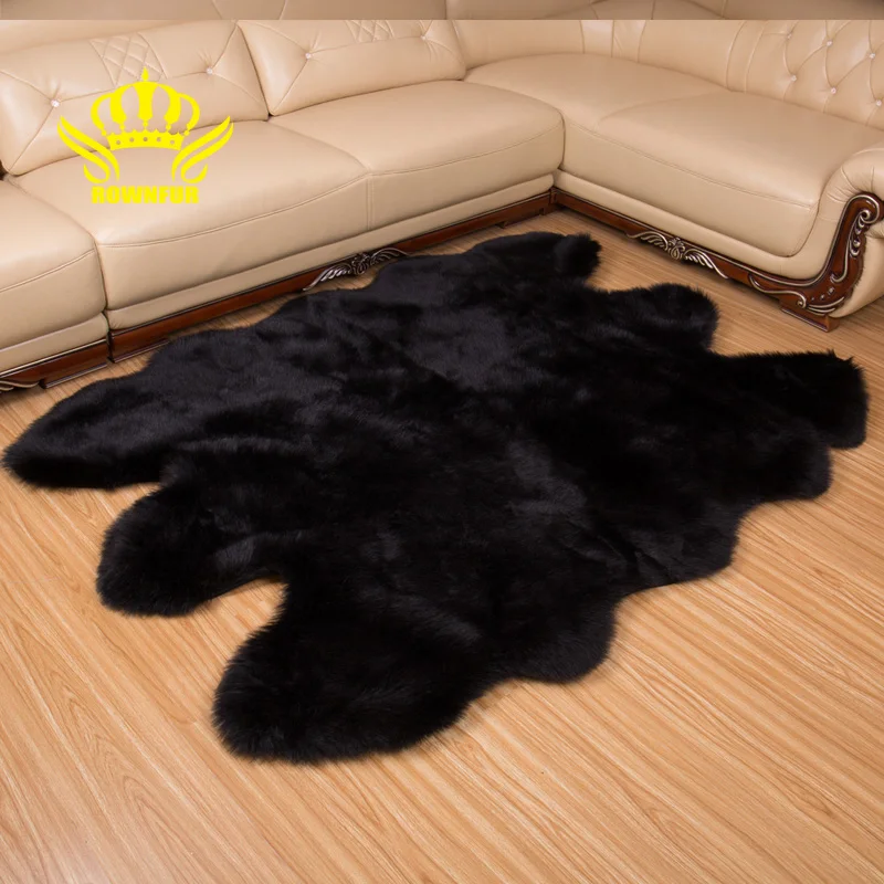 2020 faux long wool short sheepskin shaggy wool carpet rugs mats  for floor sofa bed