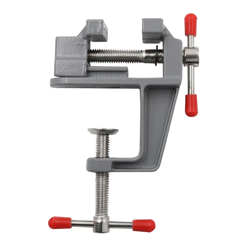 Mini Bench Vise Muliti-Funcational Aluminum Miniature Small Jewelers Hobby Clamp on Table Flat Pliers Tool Vice