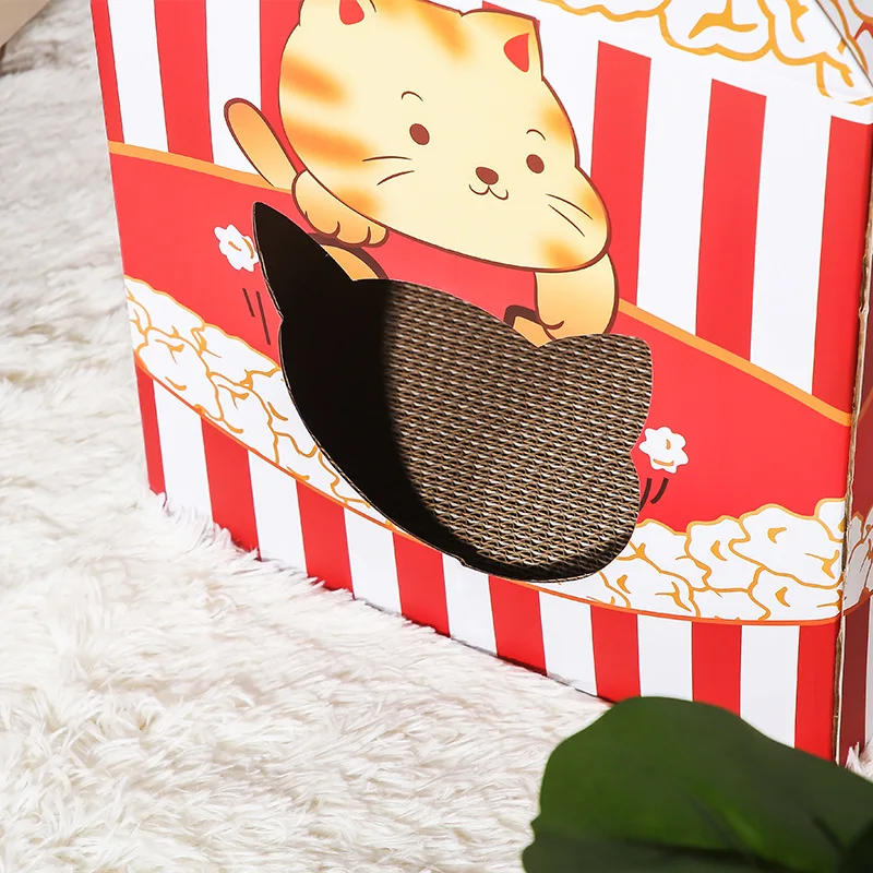 Milk Box Shape Cat Scratcher Cardboard House Big Cat Scratcher Cat House Cardboard