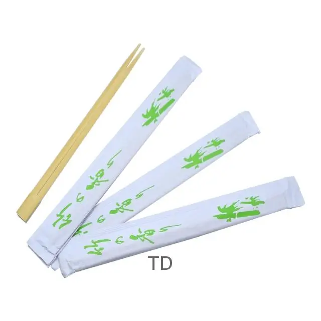Chinese Wedding Chopstick Bamboo Disposable Chopsticks Customized Paper Cover