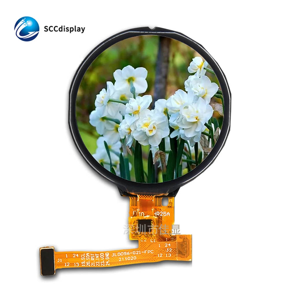 Cheap price 350 brightness round SPI interface GC9A01 drive with TP 1.28inch round lcd display module 65k rgb colors