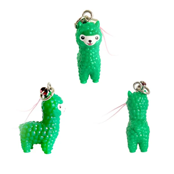 Hot sale PVC Animal alpaca LAMA soft animal keyrings alpaca keychains