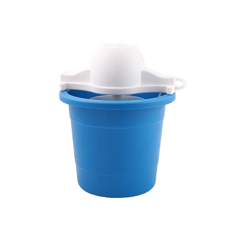 4 QT Small Round Shape Plastic High Quality Ice-Cooling Home Use DIY for Kids Ice Cream Maker