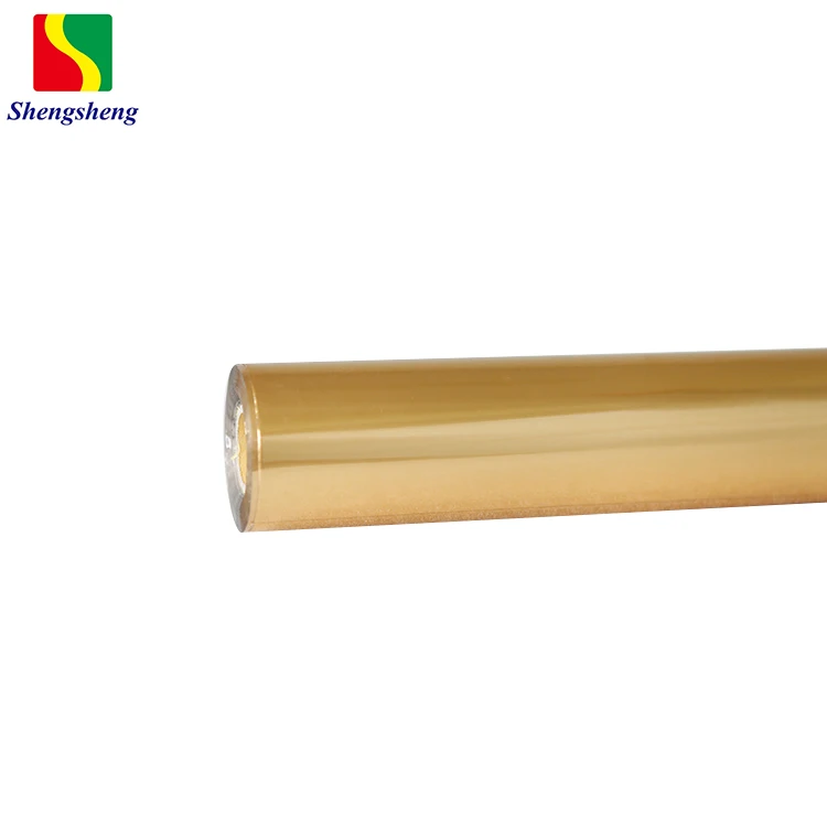 Shengsheng 64cm Width Matte Gold Color Hot Stamping Foil Roll for Plastic