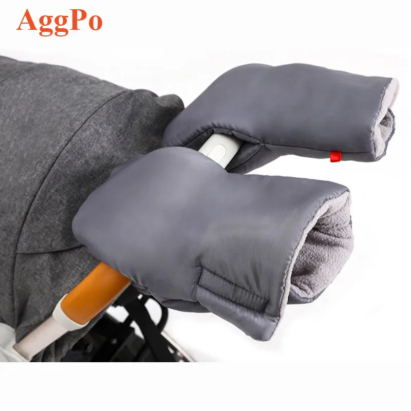Stroller Hand Muff - Winter Anti-Freeze Extra Thick Waterproof Fabric Stroller Hand Muff-Baby Stroller Accessory Hand Warmer