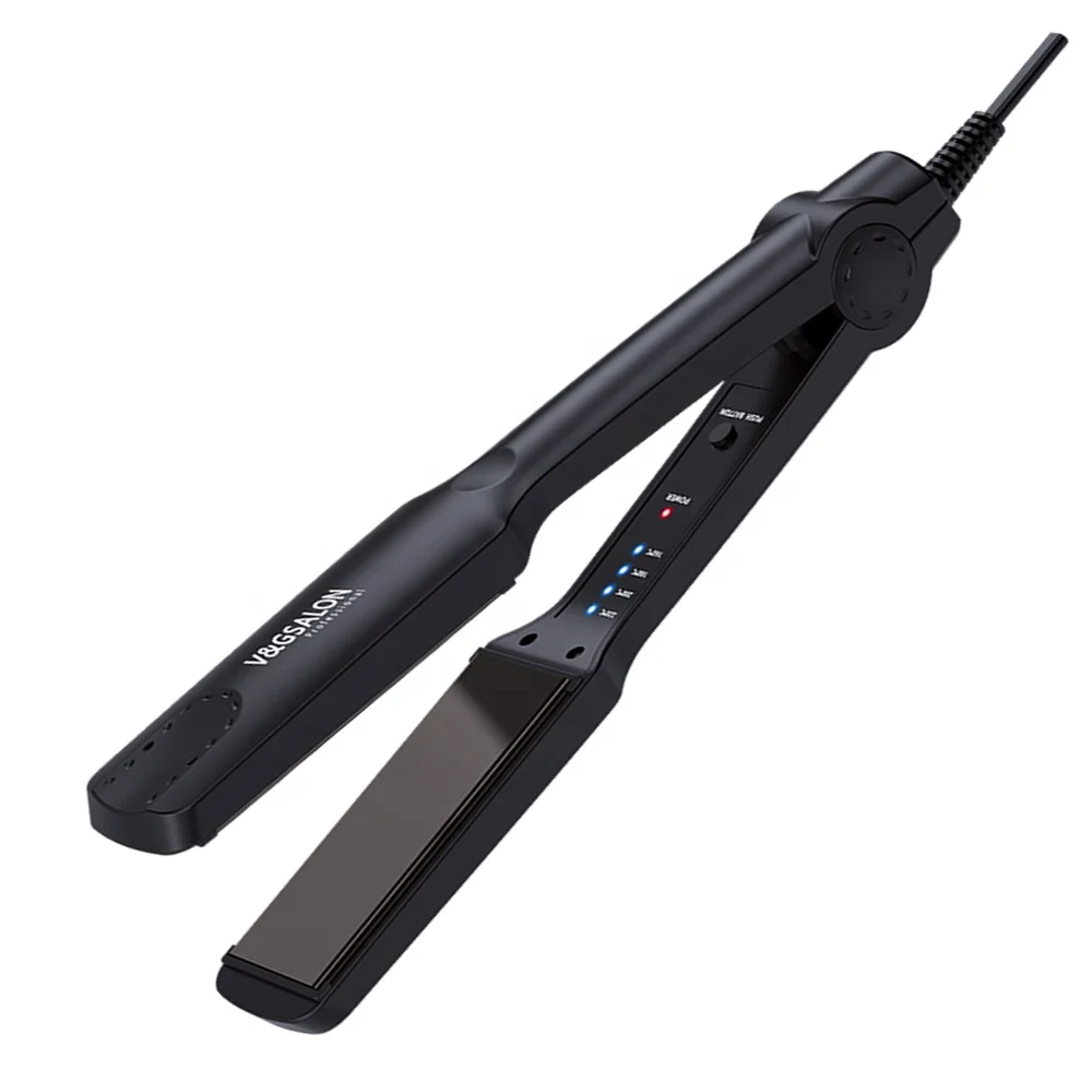 Moehair hair straighteners flat iron and curler 2 in 1 with custom box