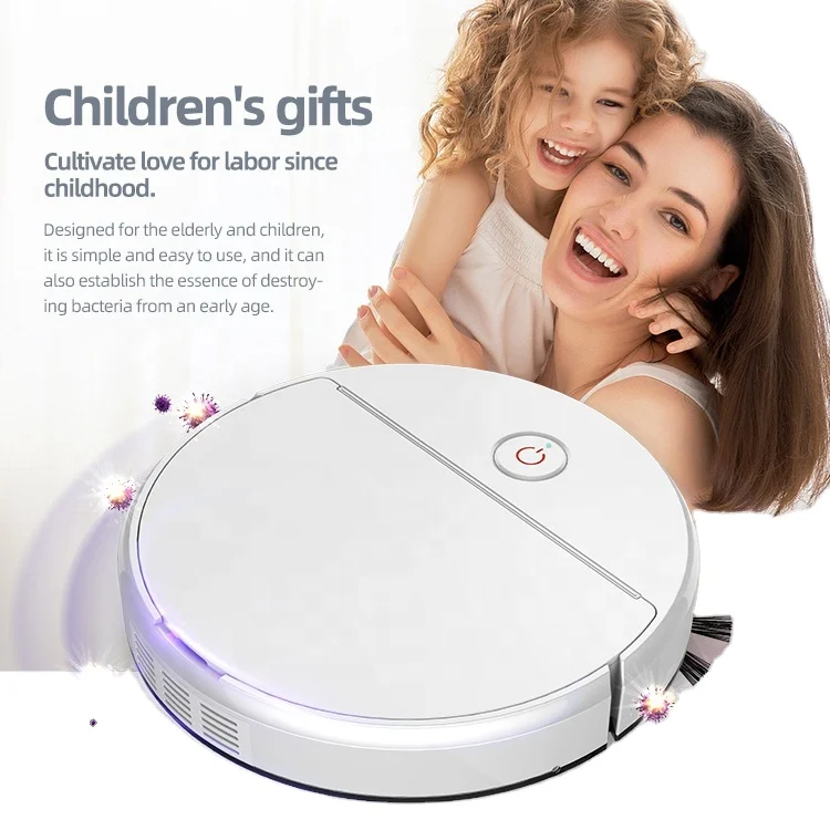 OEM home intelligent rechargeable uv lamp vaccum sweeper 3 in 1 vacuum cleaner automatic mopping sweeping robot