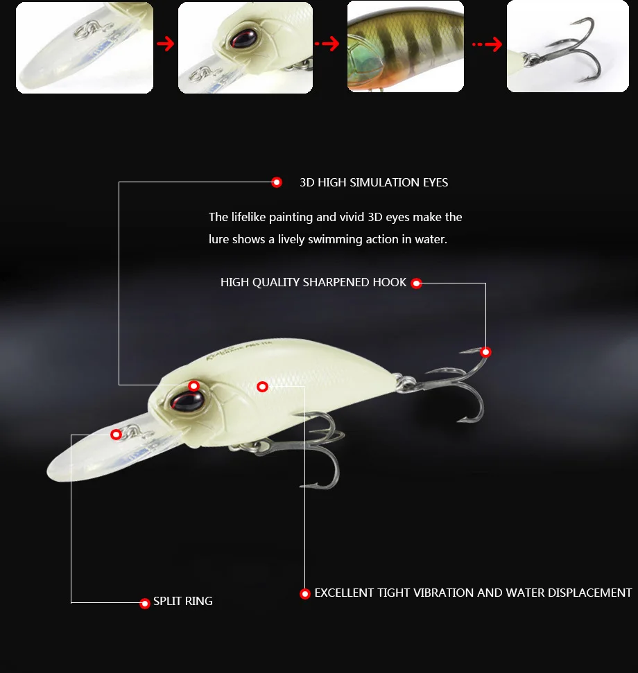 New Design 8.7cm 15.5g crank hard bait plastic life like swimbait fishing wobblers japan fish lures