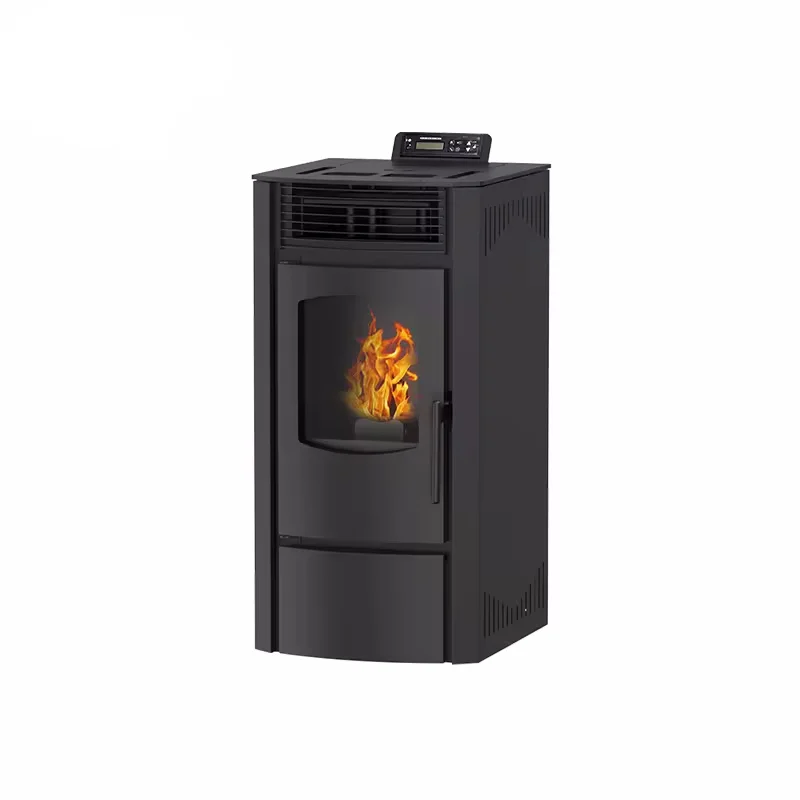 9KW Modern Design Pellet Furnace Combustion Heater Cast Iron Stove for Indoor Heating Fuel Wood
