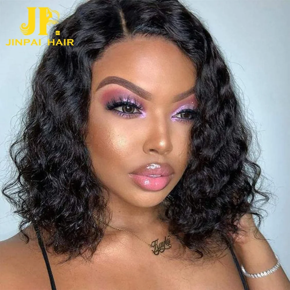 Парик свободного покроя Боб, парик из человеческих волос Боб на шнуровке спереди, блонд для чернокожих женщин, 100% цветов, вьющиеся волосы 8 дюймов, перуанский Боб, парик из человеческих волос