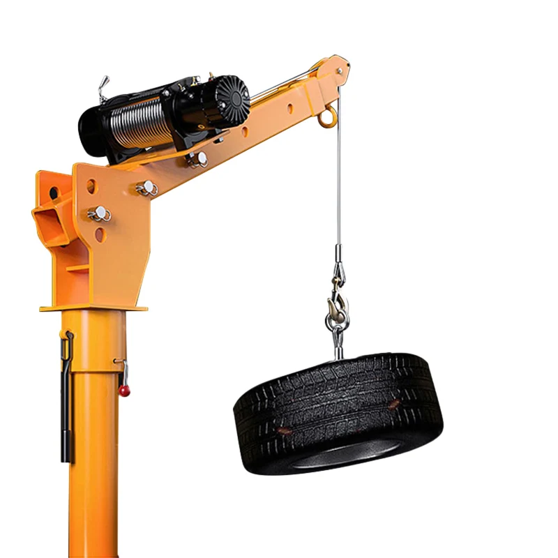Small Farm Truck Crane 12V Mini Crane 100 kg 500 kg 1000 kg Portable Micro Pickup Mounted Crane