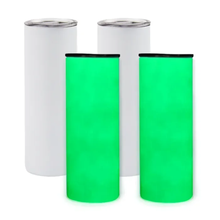 RTS USA WAREHOUSE Fast Shipping 20oz Stainless Steel Sublimation Blank Straight Tumbler with Lid Straw