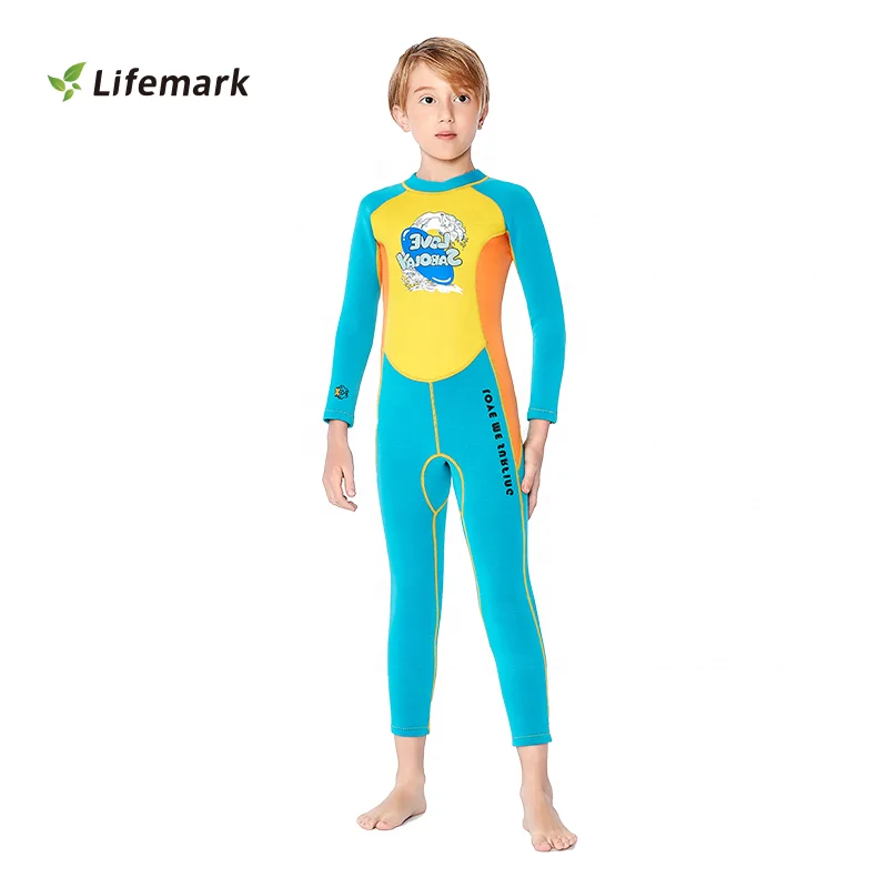 Kids Thermal Neoprene Swimsuit For boys Surfing Wetsuit Children Underwater Scuba Diving Suit Freediving Drysuit Bathing Suits