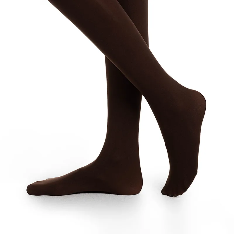 40D Plus Size Opaque Tights Women Soft Silky Solid Color Footed Dance Pantyhose
