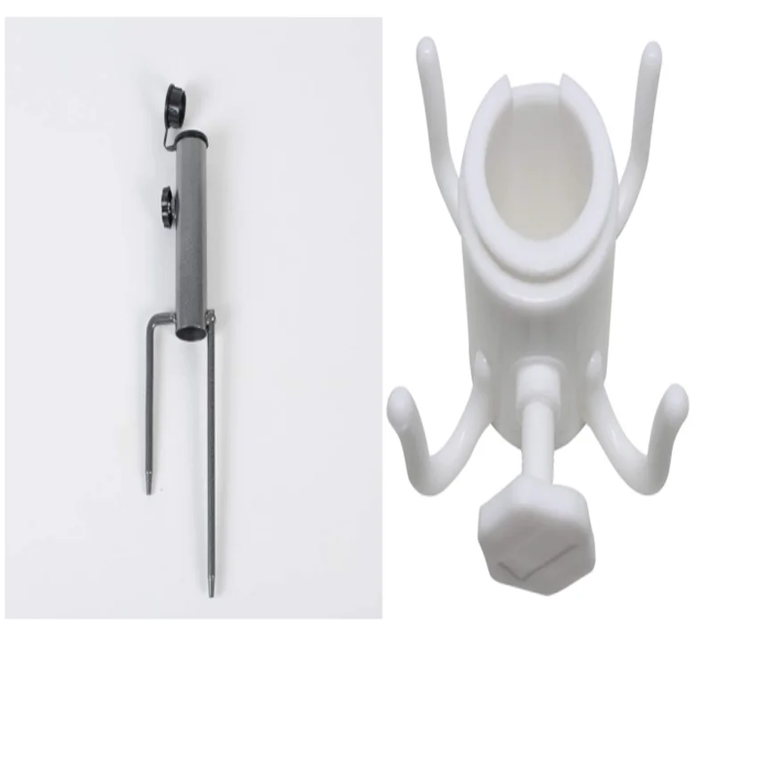 2020 New Inventions PP Plastic Hooks and Metal Ground Plug , Hot Creative Customized Beach Umbrella Accessories/