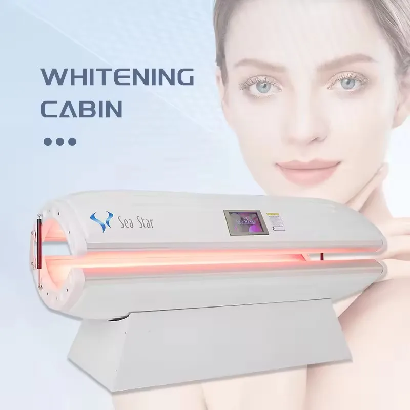Full Body Red Led Infrared Red Light Therapy Bed Whitening Cabin 660nm 850nm 633nm For Full Body Red Light Therapy Bed