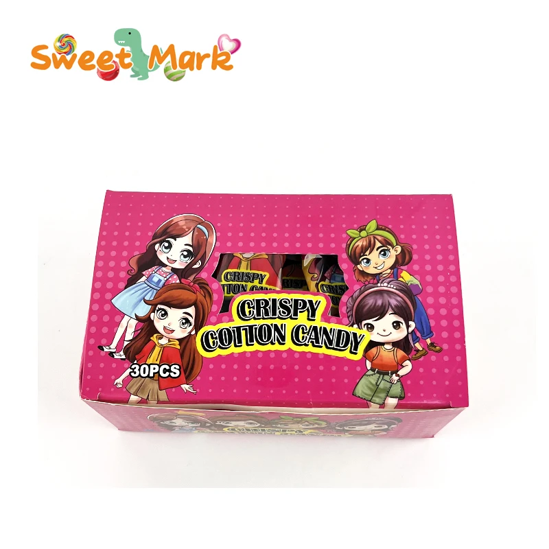 Cartoon Girl Crispy round marshmallows halal candy