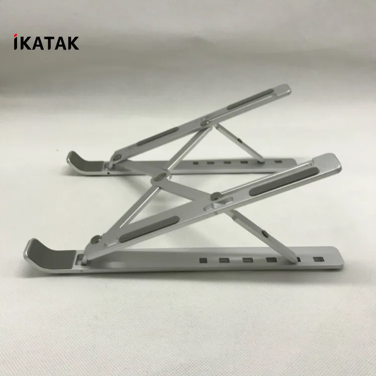 
IKATAK Adjustable Eye-Level Ergonomic Design Aluminum Portable Foldable Laptop Stand 