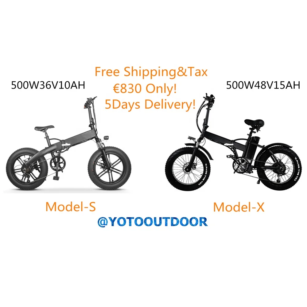 Dropshipping Europe Warehouse Foldable Electric Bike Bicycle E bike 500w 36v 20'